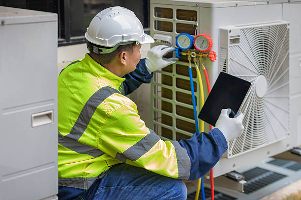 Professional Hvac Maintenance technician working in Grafton, WI